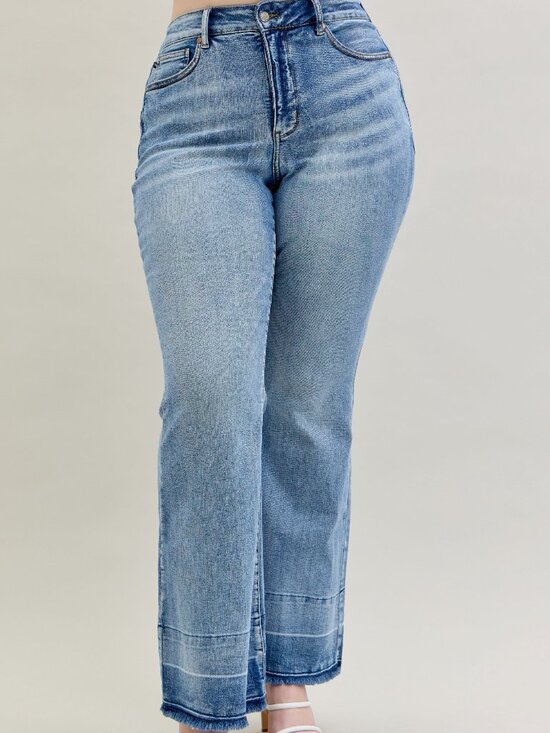 Judy Blue Denim - Judy Blue NWT Hw Tummy Control W/ Release Hem Flare